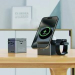 Безпроводное зарядное устройство Wireless QI 3in1 15W E18 Rubik\'s Acefast Black Безпроводное зарядное устройство Wireless QI 3in1 15W E18 Rubik\'s Acefast Black