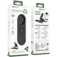 Безпроводное зарядное устройство Wireless QI 3in1 15W E19 Qi2 Acefast Balck