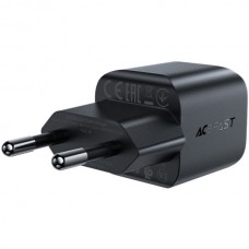 Сетевое зарядное устройство 1Type-C 20W 3A Gan A73 mini Fast Charger Black Acefast