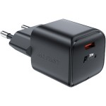 Сетевое зарядное устройство 1Type-C 20W 3A Gan A73 mini Fast Charger Black Acefast Сетевое зарядное устройство 1Type-C 20W 3A Gan A73 mini Fast Charger Black Acefast