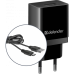 Сетевое зарядное устройство 1USB 11W 2.1А + кабель micro-USB UPC-11 Black Defender