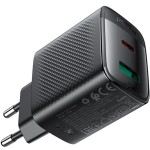Сетевое зарядное устройство 1USB 1Type-C 45W Gan A106 Black Acefast Сетевое зарядное устройство 1USB 1Type-C 45W Gan A106 Black Acefast