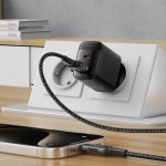 Сетевое зарядное устройство 1USB 1Type-C 45W Gan A106 Black Acefast Сетевое зарядное устройство 1USB 1Type-C 45W Gan A106 Black Acefast