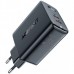 Сетевое зарядное устройство 1USB 1Type-C 50W Gan A29 Fast Charger Black Acefast