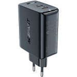 Сетевое зарядное устройство 1USB 1Type-C 50W Gan A29 Fast Charger Black Acefast Сетевое зарядное устройство 1USB 1Type-C 50W Gan A29 Fast Charger Black Acefast