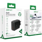 Сетевое зарядное устройство 1USB 1Type-C 50W Gan A29 Fast Charger Black Acefast Сетевое зарядное устройство 1USB 1Type-C 50W Gan A29 Fast Charger Black Acefast