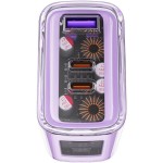 Сетевое зарядное устройство 1USB 2Type-C 65W 3.6A Gan A45 Fast Charger Purple Acefast Сетевое зарядное устройство 1USB 2Type-C 65W 3.6A Gan A45 Fast Charger Purple Acefast