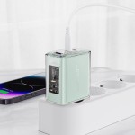 Сетевое зарядное устройство 1USB 2Type-C 65W 3.6A Gan A45 Fast Charger Turquoise Acefast Сетевое зарядное устройство 1USB 2Type-C 65W 3.6A Gan A45 Fast Charger Turquoise Acefast