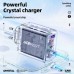 Сетевое зарядное устройство 1USB 2Type-C 65W 3.6A Gan A45 Fast Charger Turquoise Acefast