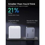 Сетевое зарядное устройство 2Type-C 45W Gan Nexode Pro X707 Ugreen Grey