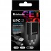 Сетевое зарядное устройство 2USB 12W 2.1A UPC-21 + кабель microUSB Black Defender