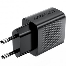 Сетевое зарядное устройство 2USB 12W 2.4A A86 Black Acefast