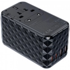 Сетевое зарядное устройство 2USB 2Ензу-С 100W PD 3A сharger diamond Black Choetech Сетевое зарядное устройство 2USB 2Ензу-С 100W PD 3A сharger diamond Black Choetech