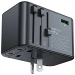 Сетевое зарядное устройство 2USB 3Type-C 75W 3A Gan Z1 Fast Charger Acefast Black