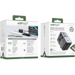 Сетевое зарядное устройство 2USB 3Type-C 75W 3A Gan Z1 Fast Charger Acefast Black