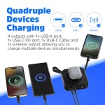УМБ Energizer Magnetic Wireless 10000mAh 20W PD 3A AC QI-15W built-in 1Type-C 1USB In/Out Balck УМБ Energizer Magnetic Wireless 10000mAh 20W PD 3A AC QI-15W built-in 1Type-C 1USB In/Out Balck