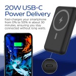 УМБ Energizer Magnetic Wireless 10000mAh 22.5W PD 5A 1Type-C 1USB In/Out Black УМБ Energizer Magnetic Wireless 10000mAh 22.5W PD 5A 1Type-C 1USB In/Out Black