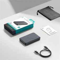 УМБ Joyroom Magnetic Wireless 10000mAh JR-W020 20W 3A 1Type-C 1USB In/Out Black