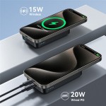 УМБ Joyroom Magnetic Wireless 10000mAh JR-W020 20W 3A 1Type-C 1USB In/Out Black