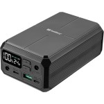 УМБ Sandberg 27000mAh Laptop DC12–24v 100W PD 5A QC3.0 1USB 2Type-C 2DC QI-10W Black