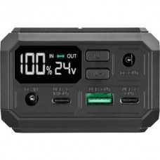 УМБ Sandberg 27000mAh Laptop DC12–24v 100W PD 5A QC3.0 1USB 2Type-C 2DC QI-10W Black