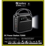 УМБ Sandberg 72000mAh 268W DC96–126v 2USB 2Type-C 100w 10A In/Out LMFP ліхтарик 6Вт Black УМБ Sandberg 72000mAh 268W DC96–126v 2USB 2Type-C 100w 10A In/Out LMFP ліхтарик 6Вт Black