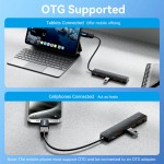 USB HUB Vention 5 в 1 Type-C-USB 4USB 1Type-C 3.2 Gen2 2A 10Gbps 0.15m Black (CHOBB)