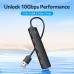 USB HUB Vention 5 в 1 Type-C-USB 4USB 1Type-C 3.2 Gen2 2A 10Gbps 0.15m Black (CHOBB)