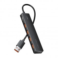USB HUB Vention 5 в 1 Type-C-USB 4USB 1Type-C 3.2 Gen2 2A 10Gbps 0.15m Black (CHOBB)