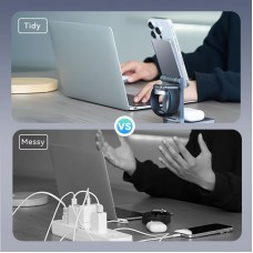 Безпроводное зарядное устройство Vention 15W 3-in-1 Magnetic Wireless Gray