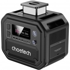 Зарядна станція Choetech BS064 2500Вт (2160Вт/г) AC LiFePo4 MPPT UPS PD 100W Black