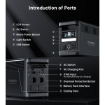 Зарядна станція Choetech BS065 1800Вт (1536Вт/г) AC LiFePo4 MPPT UPS USB-C PD 100W Black Зарядна станція Choetech BS065 1800Вт (1536Вт/г) AC LiFePo4 MPPT UPS USB-C PD 100W Black