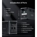 Зарядна станція Choetech BS065 1800Вт (1536Вт/г) AC LiFePo4 MPPT UPS USB-C PD 100W Black
