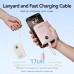 УМБ Vention 10000mAh 22.5W PD QC USB-A/2xUSB-C In/Out Pink