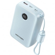 УМБ Vention 20000mAh 22.5W PD QC USB-A 2xUSB-C In/Out Blue