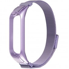 Браслет металлический SK Milanese Loop для Xiaomi Mi Band 3 4 Violet