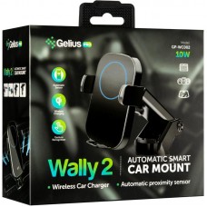 Автодержатель Wireless Gelius Pro Wally 2 WG-002 10W дефлектор + присоска Black