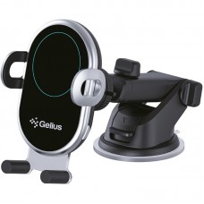 Автодержатель Gelius Pro Wally 3 WC-002 10W 1A Type-C Wireless дефлектор + присоска Black