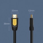 Кабель HDMI-HDMI V2.0 Ugreen HD101 4K 60Hz 5m Black (10167)