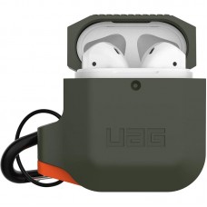 Чехол UAG TPU для кейса наушников Apple AirPods Olive Green/Orange (10185E117297)
