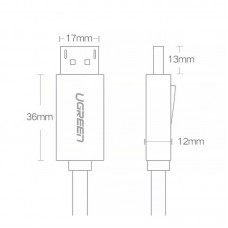Кабель DisplayPort-DisplayPort V1.2 Ugreen DP102 3m Black (10212)