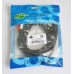 Кабель Audio 3.5мм-2RCA тюльпан Atcom 3m пакет Black