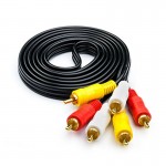 Кабель 3RCA-3RCA Atcom 1.8m пакет Black