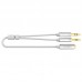 Кабель Audio 3.5мм-3.5мм Ugreen AV140 2xF/M 0.2m White (10790)