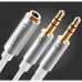 Кабель Audio 3.5мм-3.5мм Ugreen AV140 2xF/M 0.2m White (10790)