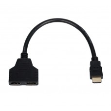 Кабель HDMI-HDMI 2x Atcom 0.1m Black (10901)