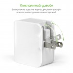 Сетевое зарядное устройство Intaleo TCA242 2USB 2.4A White (1283126477492)