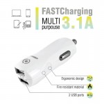 Автомобильное зарядное устройство Piko CC-312 2USB 3.1A White (1283126477546)
