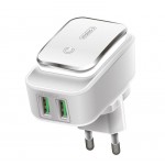 Сетевое зарядное устройство Intaleo TCL242 2USB 2.4A White (1283126481130)
