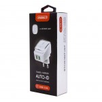 Сетевое зарядное устройство Intaleo TCL242 2USB 2.4A White (1283126481130)